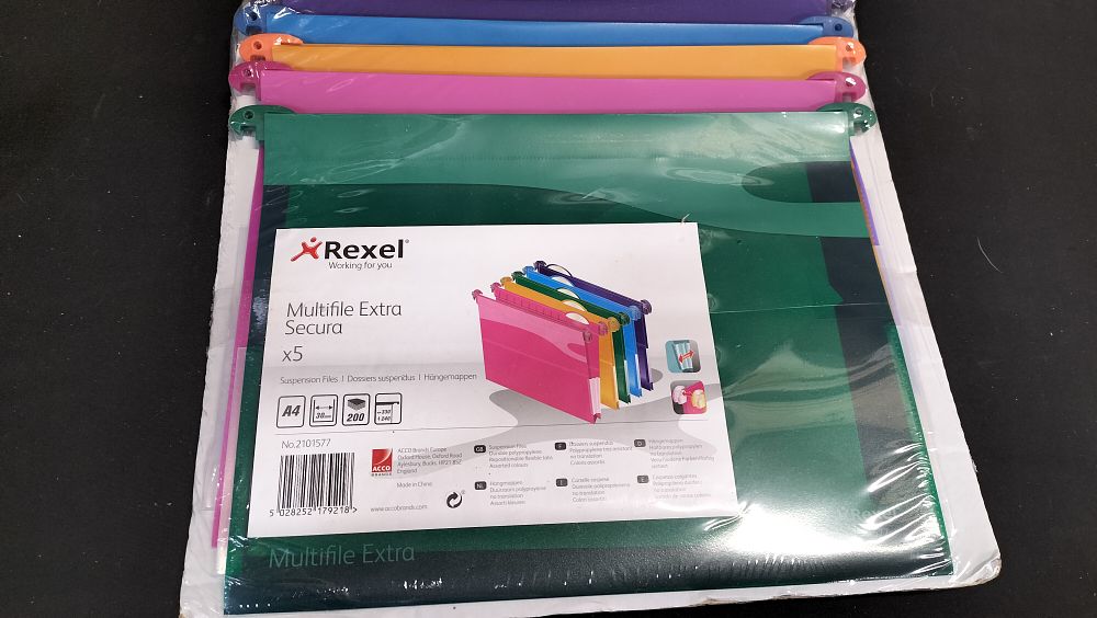 Lot 786: Pack of 5 x Rexel multifile extra secure 