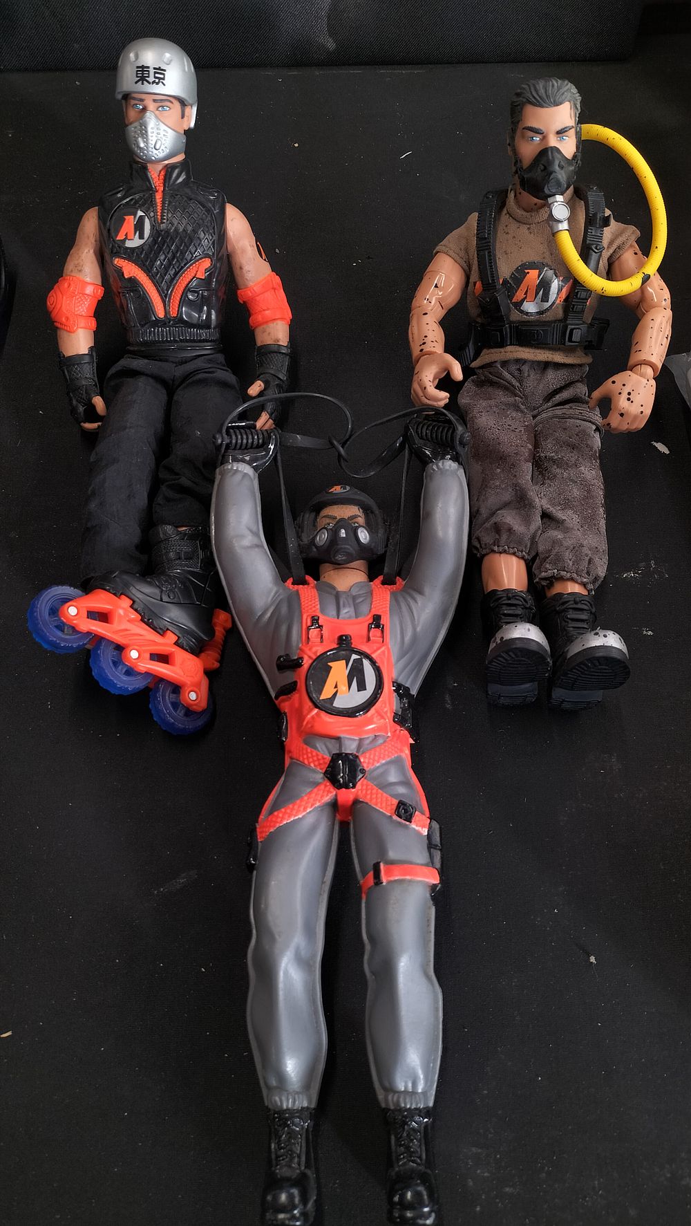 Lot 626: Three Action Man figures A/F