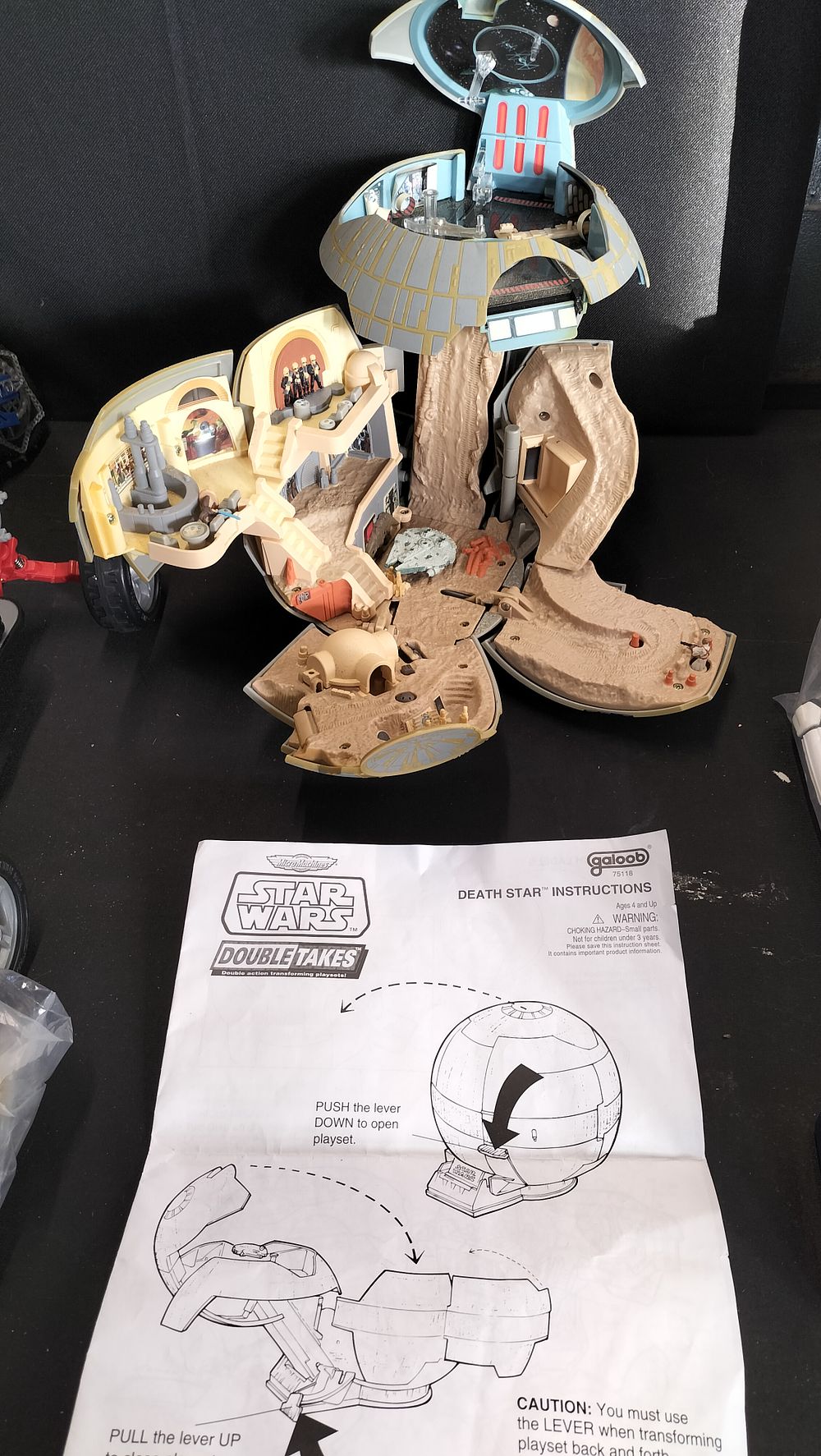 Lot 627: Star Wars Death Star double action transforming playset 