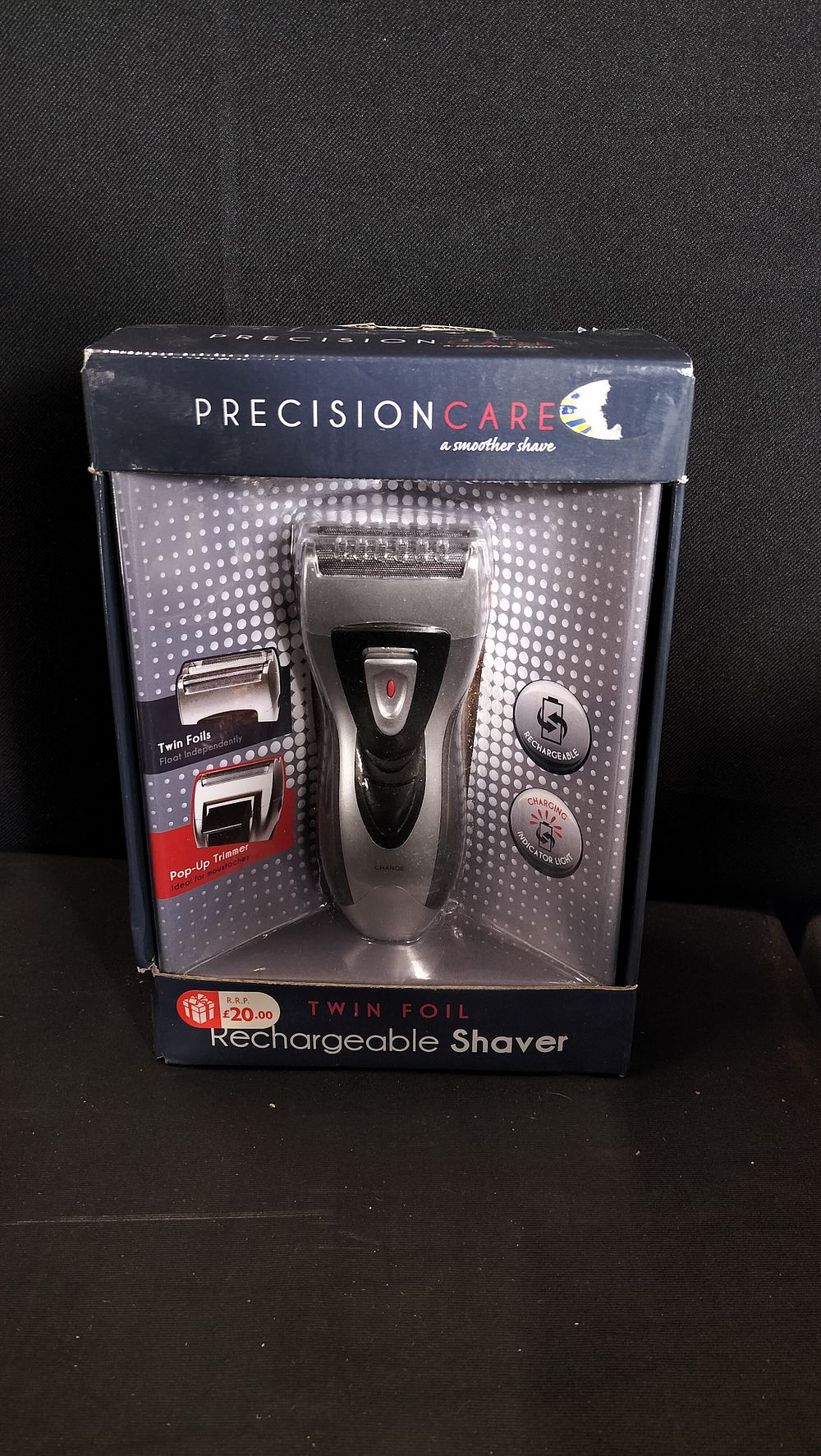 Lot 632: Boxed Precision Care twin foil rechargeable shaver 