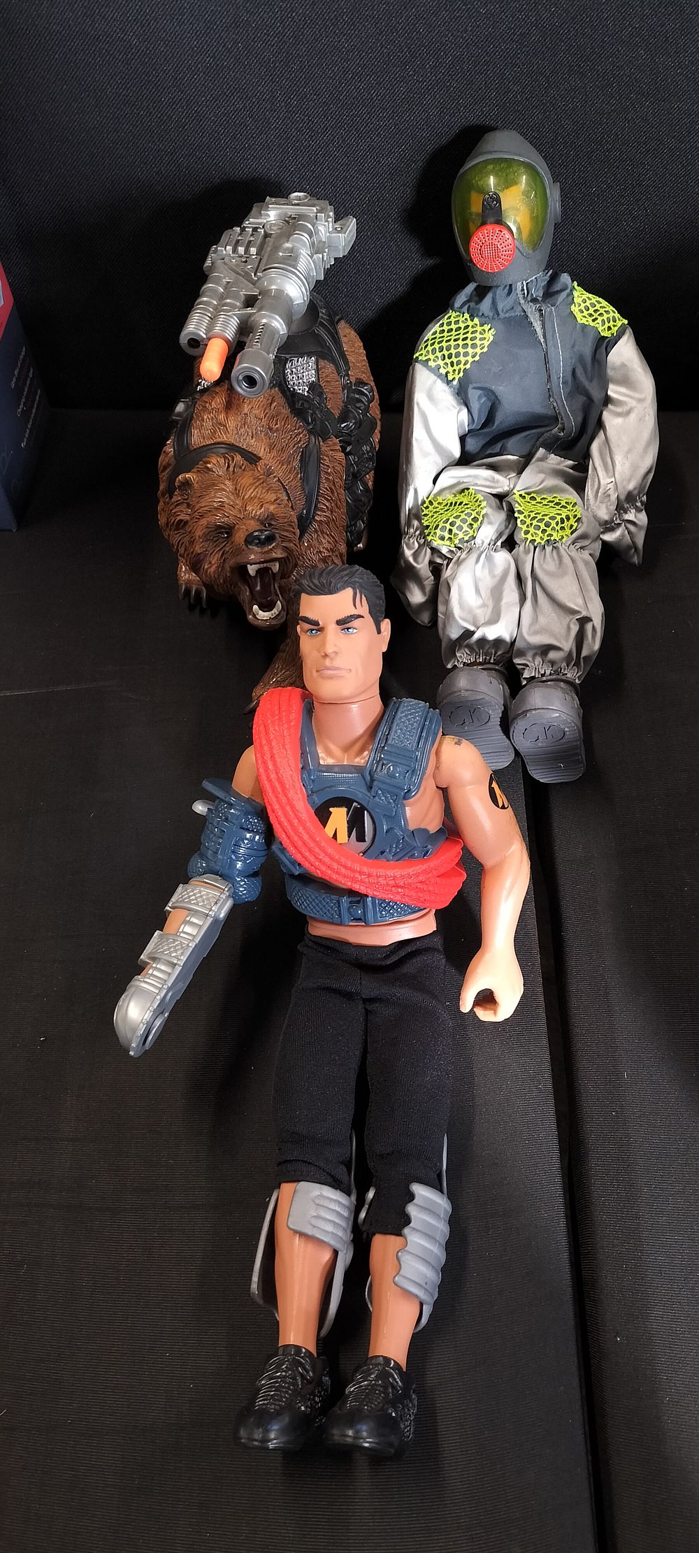 Lot 634: Two Action Man figures and Action Man grizzly...