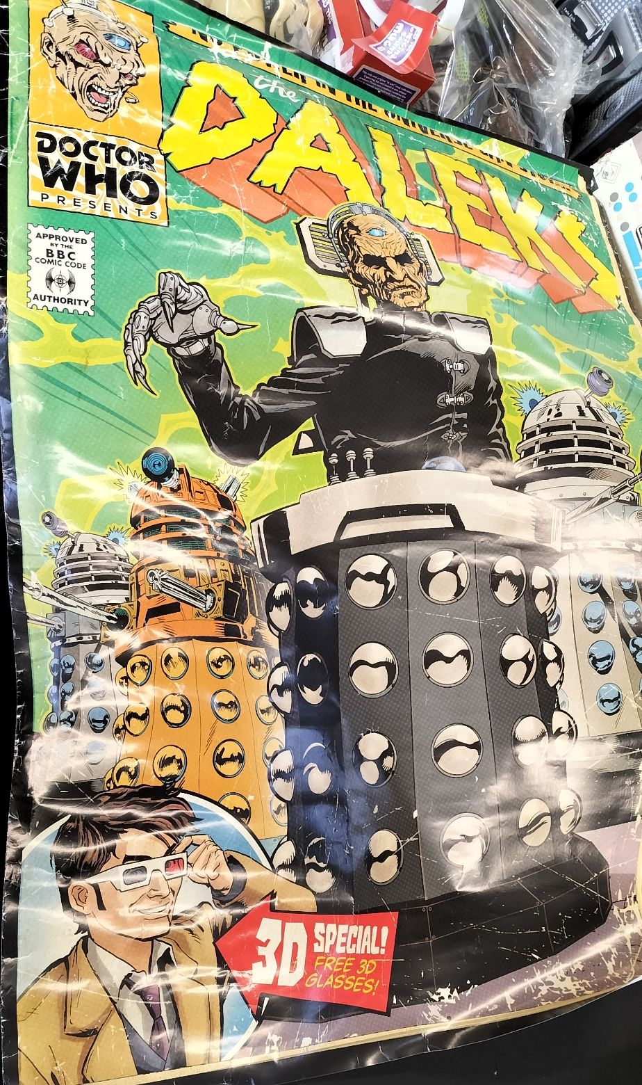 Lot 650: Dr Who poster with David Tennant. Measures approx...