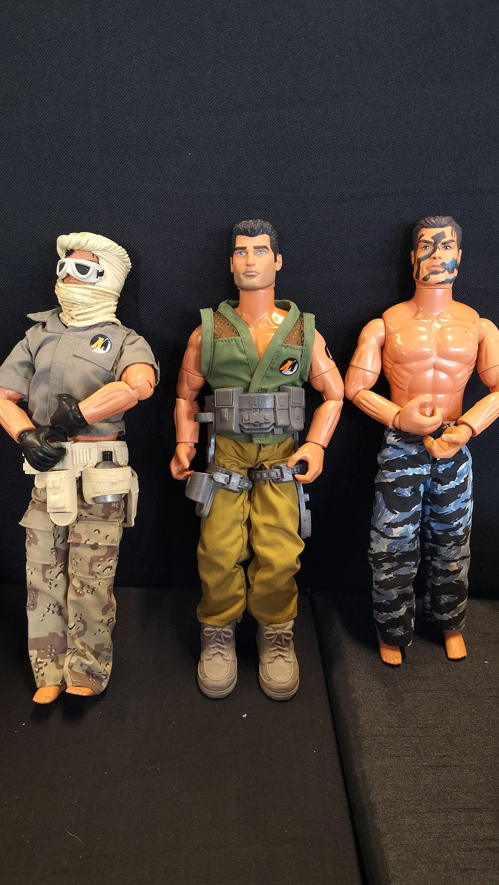 Lot 661: Three Action Man figures 
