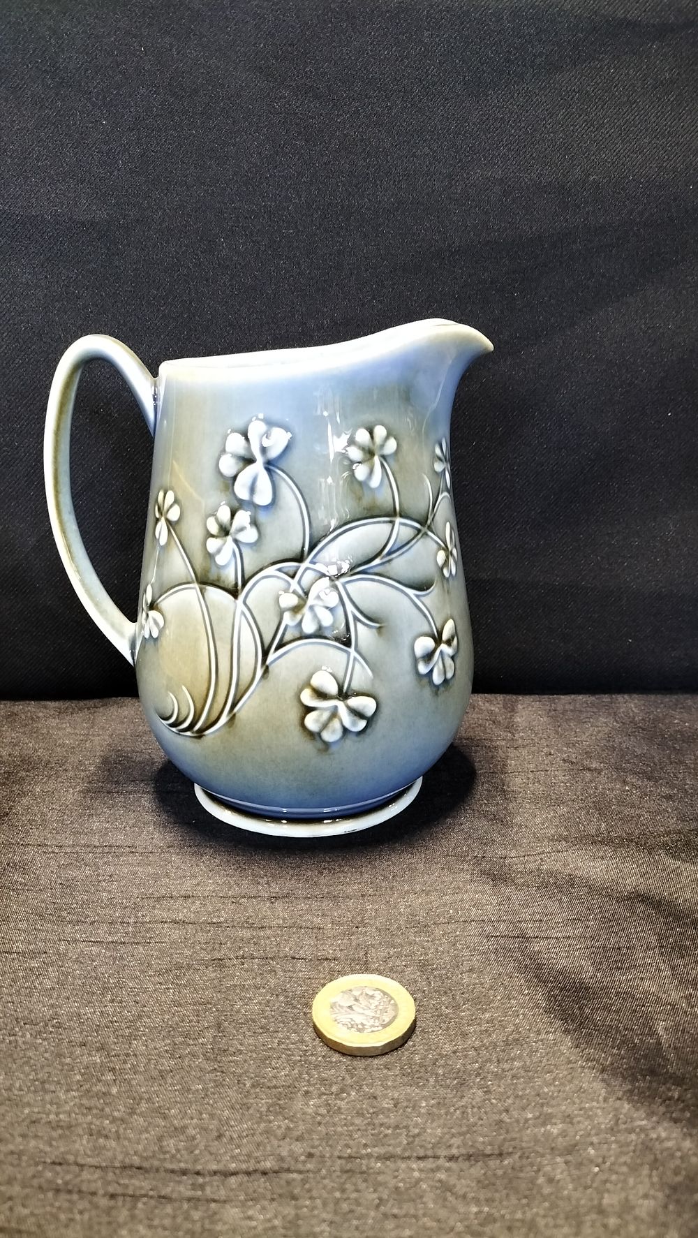 Lot 664: Wade Irish Porcelain pitcher by James Borsey 