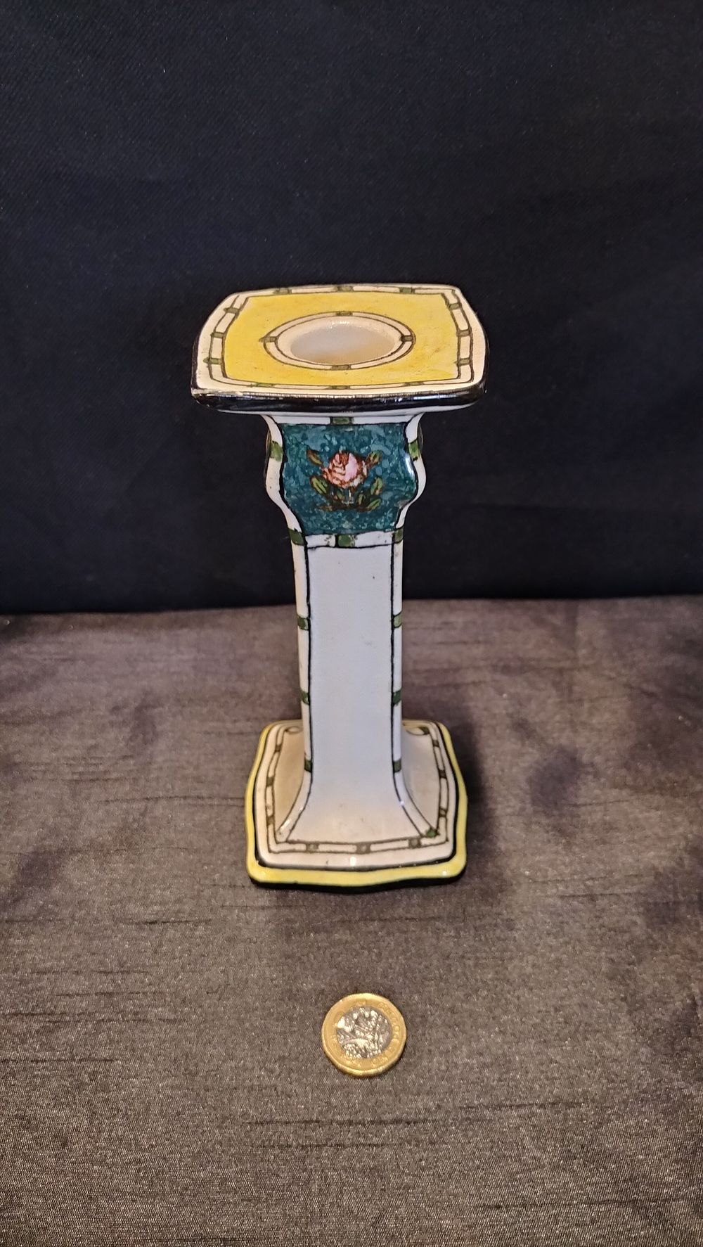 Lot 666: Royal Doulton candle stick 