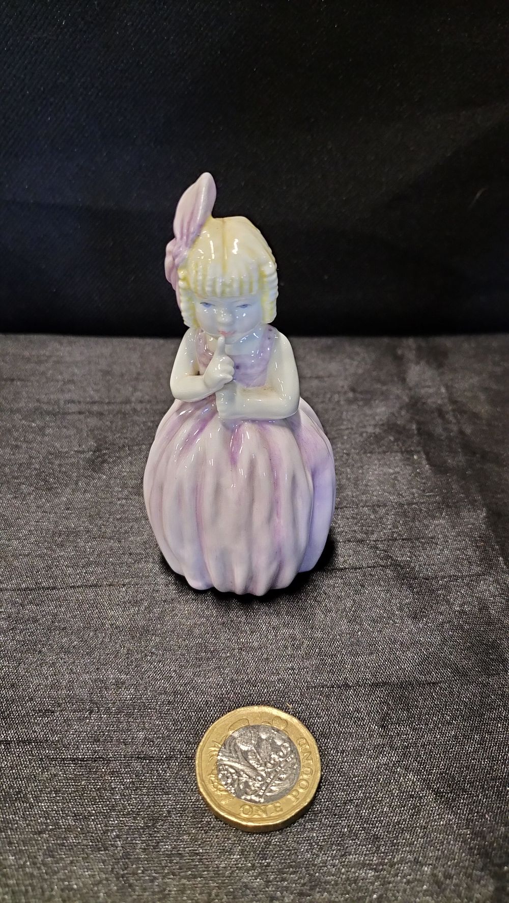 Lot 680: Royal Worcester porcelain Hush figurine 