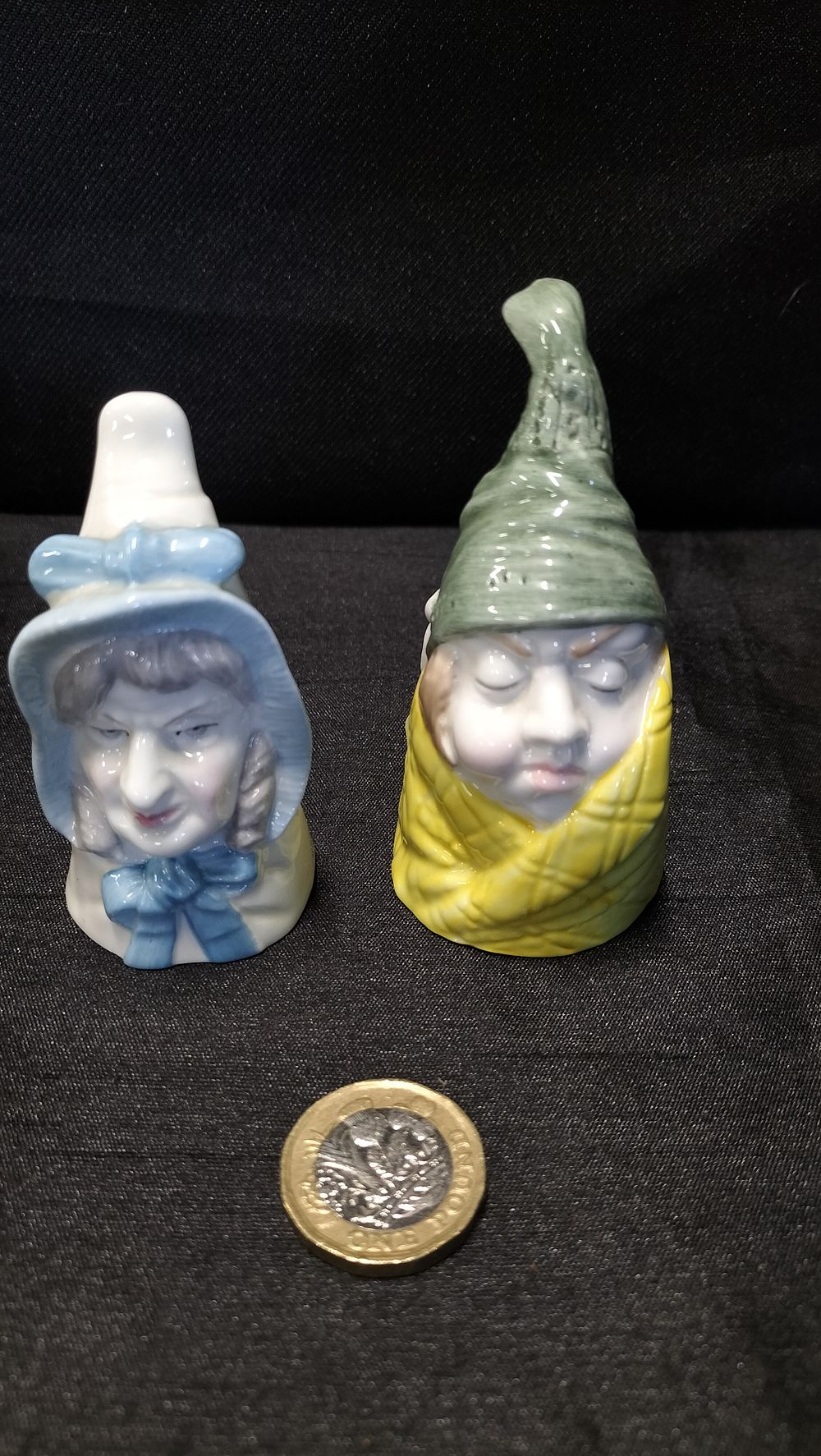 Lot 682: Royal Worcester porcelain Mr and Mrs Caudle figures 