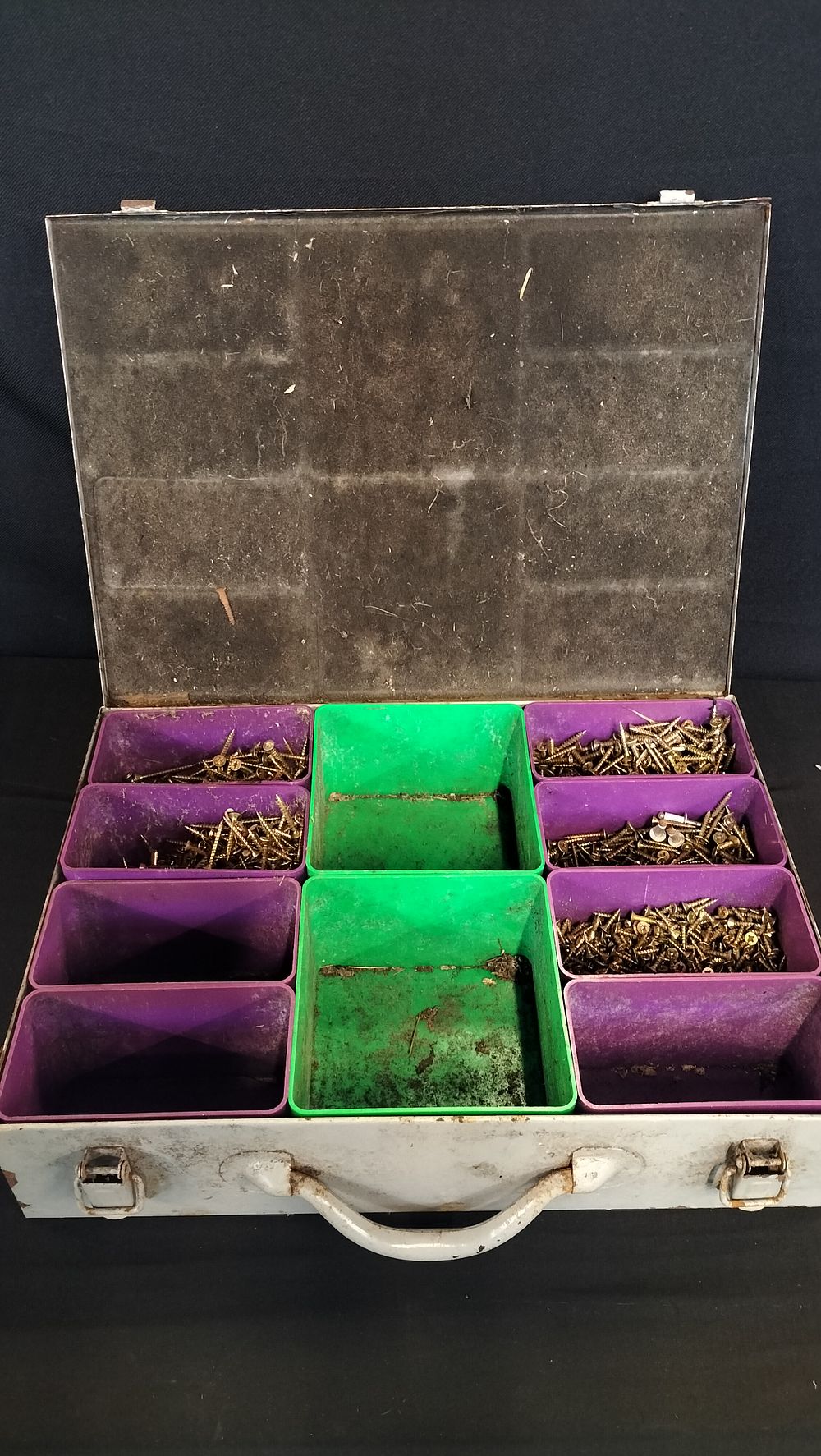 Lot 684: Thorsman clasp lock storage box with quantity of...