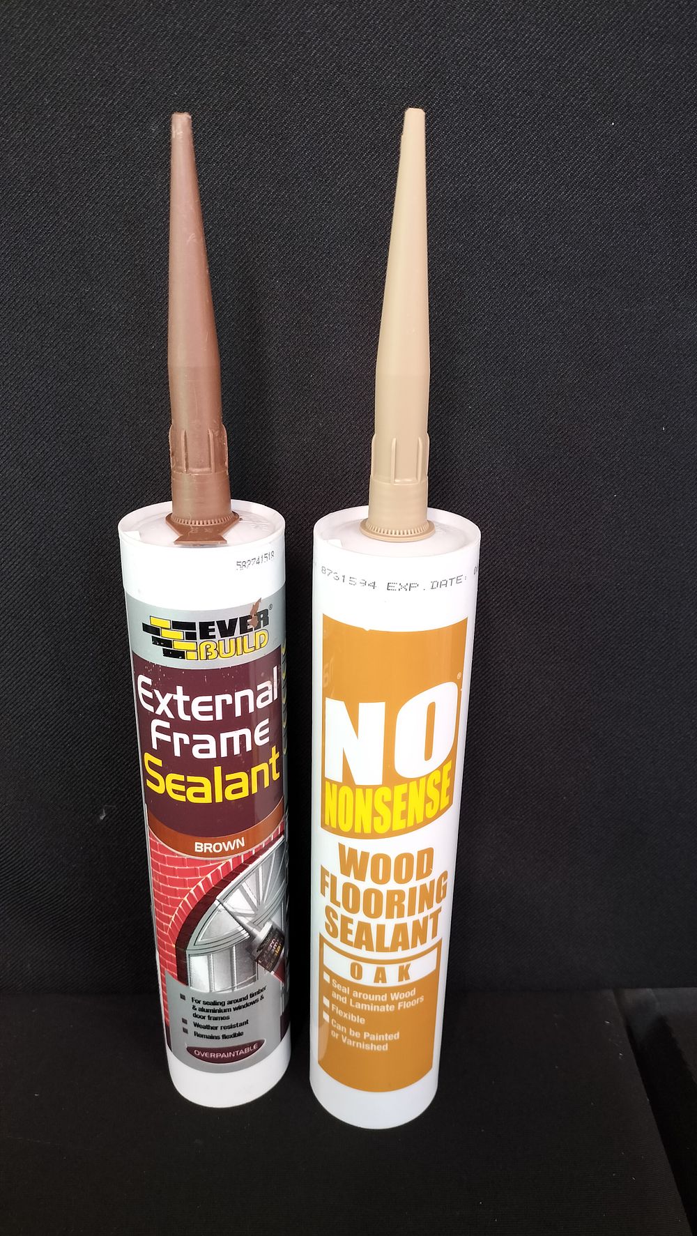Lot 698: Two tubes of sealant one external frame sealant...