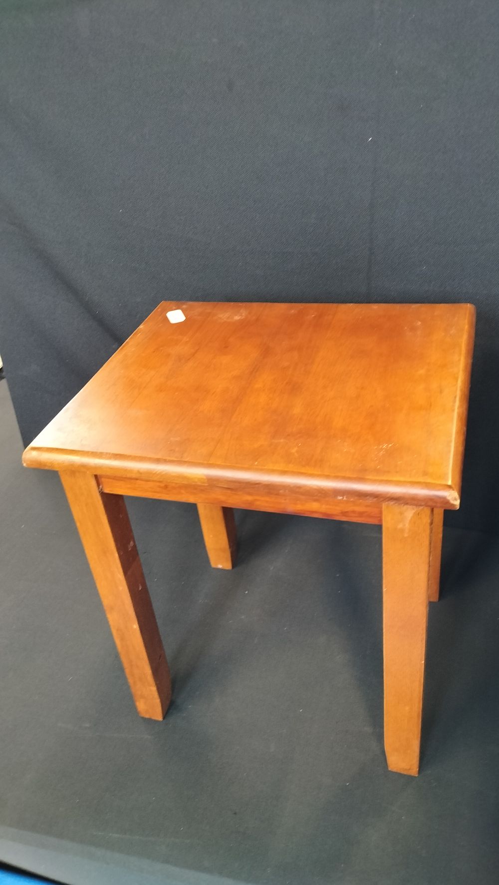 Lot 736: Small wooden side table 