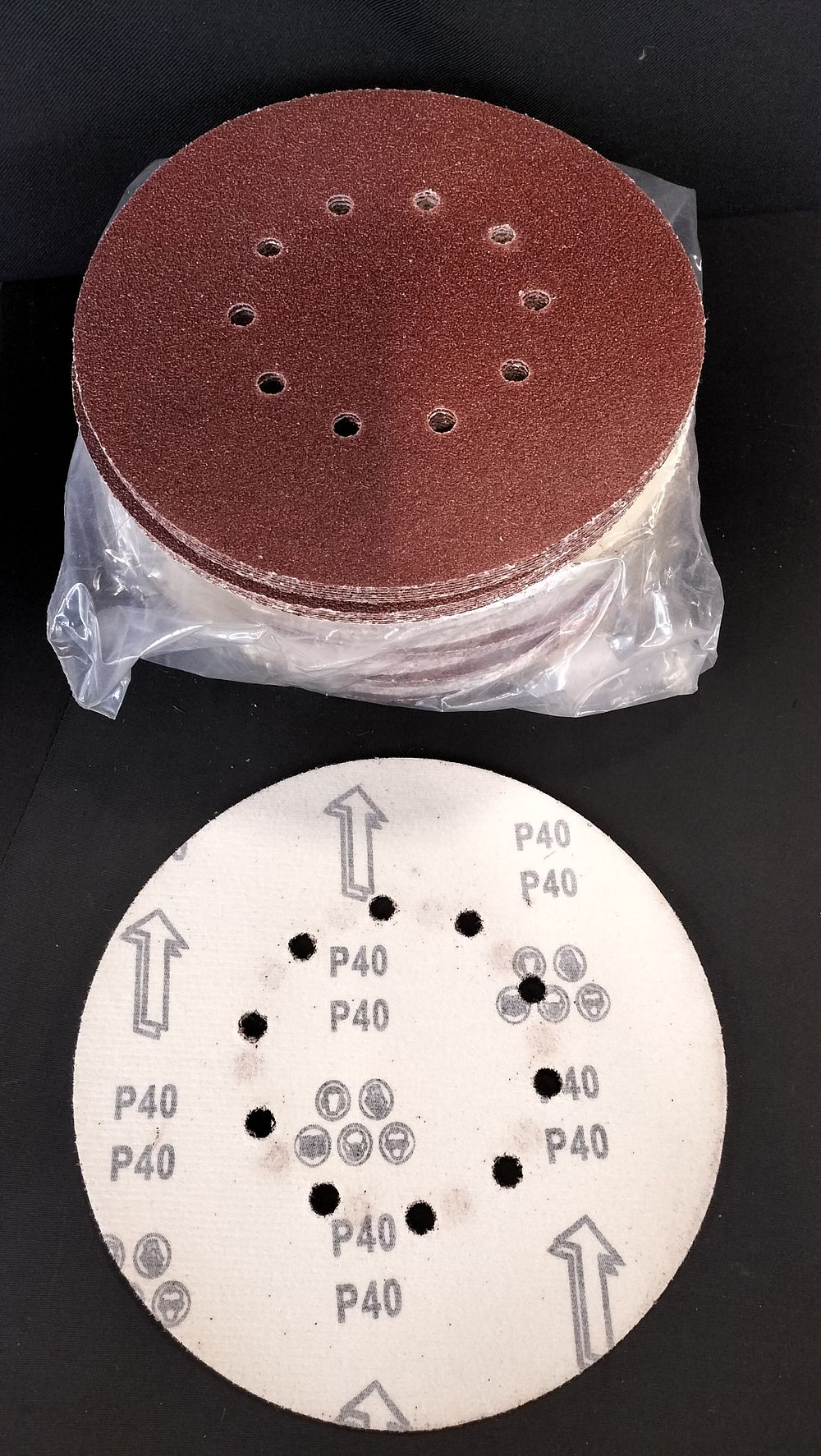 Lot 739: Quantity of P40 Grit 220mm Velcro Sanding Velcro...