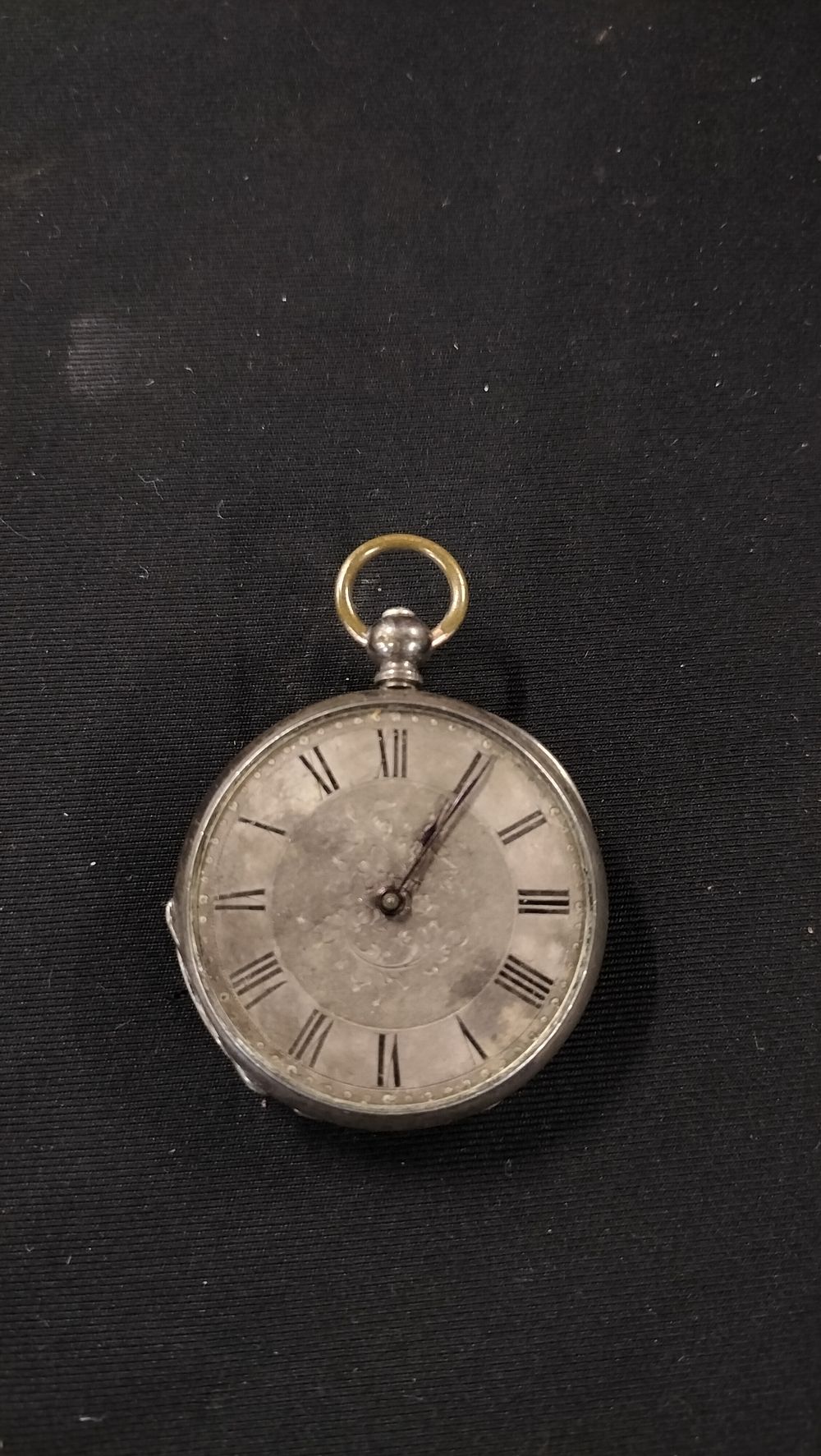 Lot 783: Vintage  sterling silver pocket watch A/F