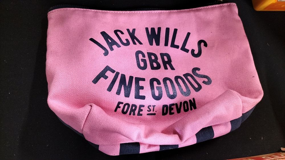Lot 798: Pink and black Jack Wills Travel bag