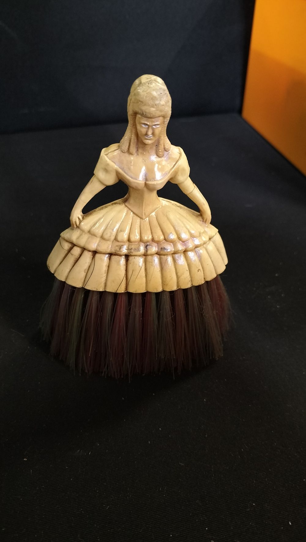 Lot 799: Vintage Crinoline crumb brush 