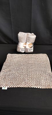 2 x Brand New and Sealed Packs of 2 Jacquard Chocolate and White Cushion Covers