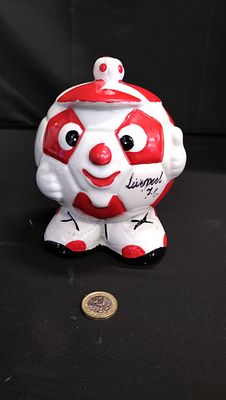 Red and White Liverpool F.C. Football Money Box