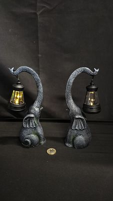 Two Brand New and Sealed Small Elephant Solar lights.