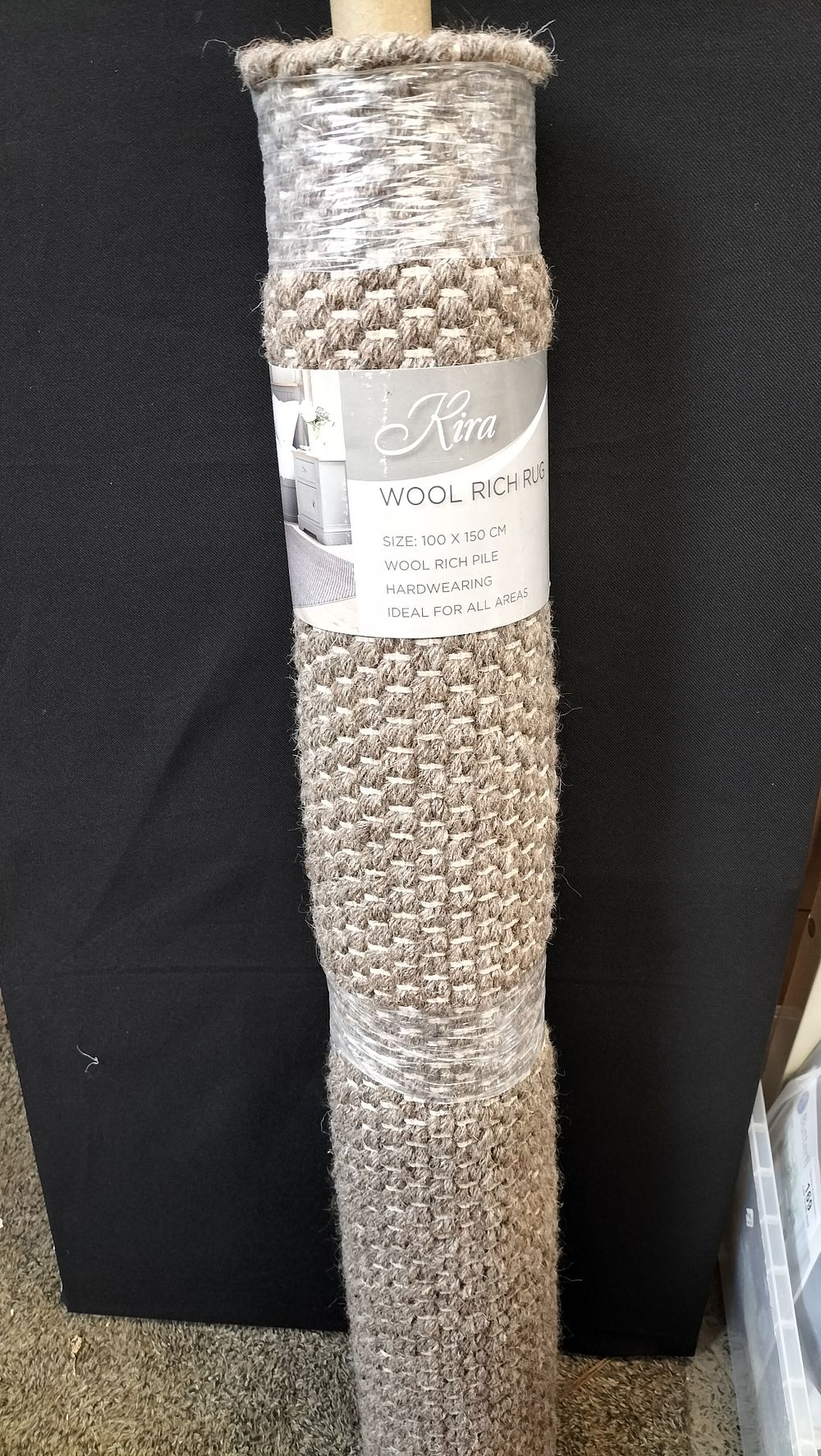 Lot 172: Brand New Kira, Brown/ Beige Wool Rich Rug....