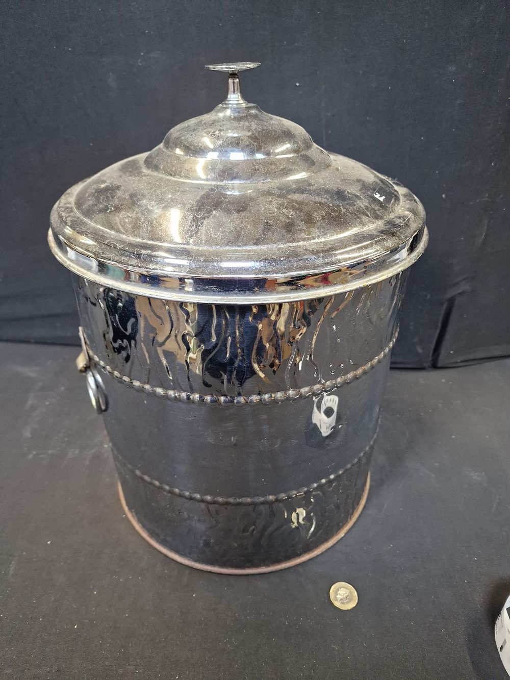 Lot 204: Chrome Plate Coal Scuttle