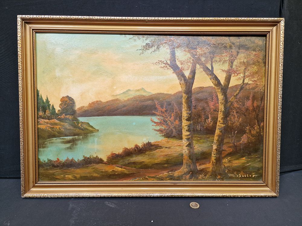 Lot 213: Framed Original Oil Painting Approx 66x46cm