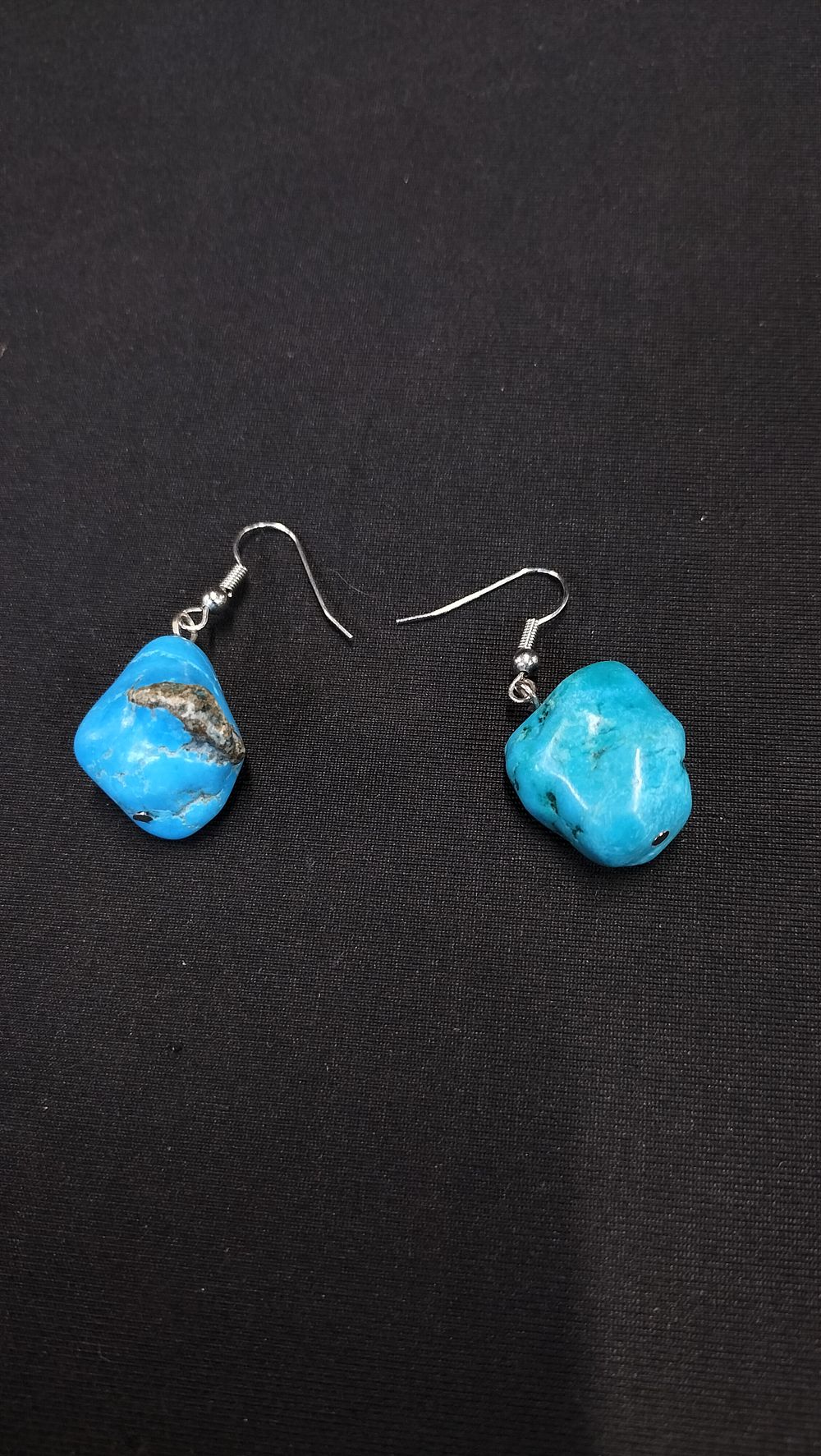Lot 229: Pair of Natural Turquoise Earrings. Weight Approx 13.4g 