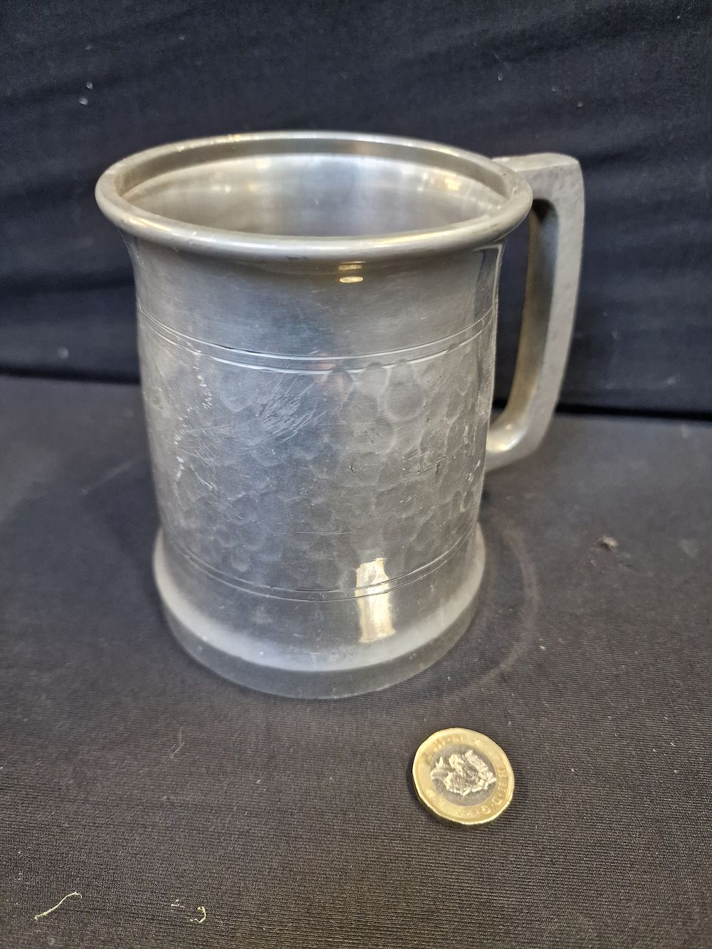 Lot 328: Vintage Pewter Tankard