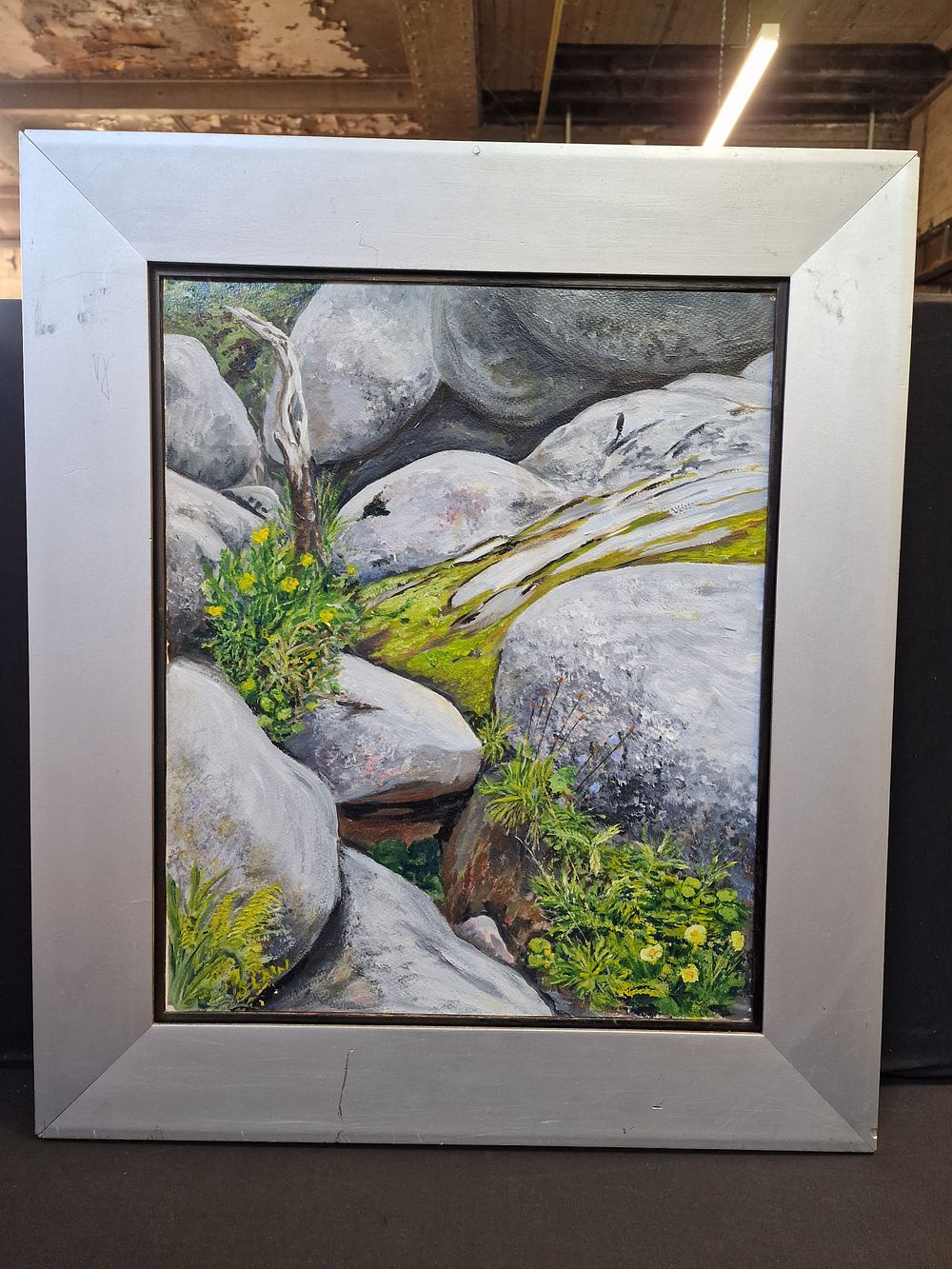 Lot 332: Original Framed Oil Painting Approx 67x57cm COLLECTION ONLY