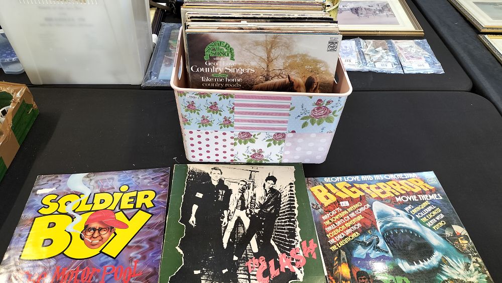 Lot 550: Box of Various Vinyl Albums. Including The Clash,...