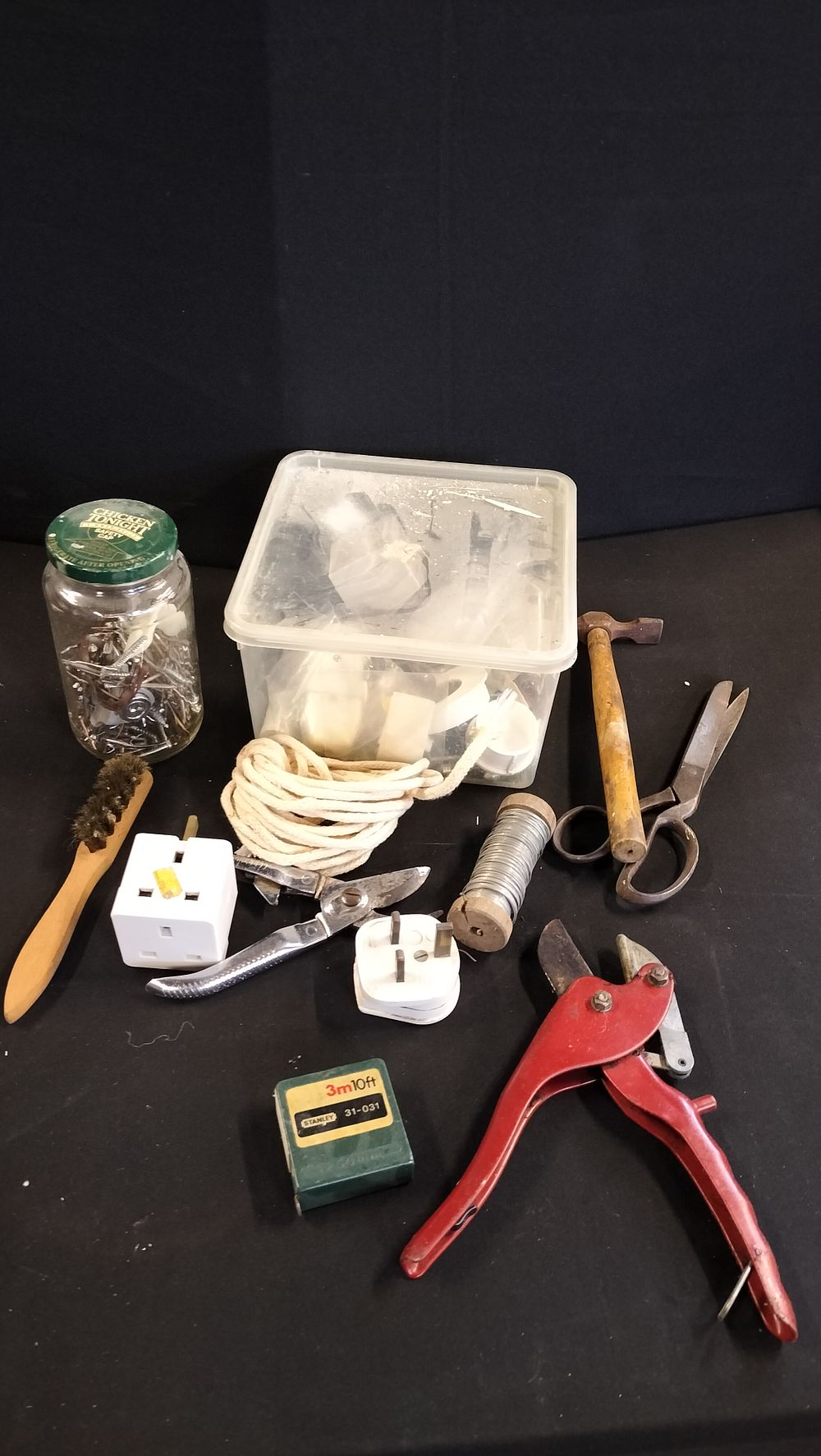 Lot 586: Box of Mixed Tools And Other Items 