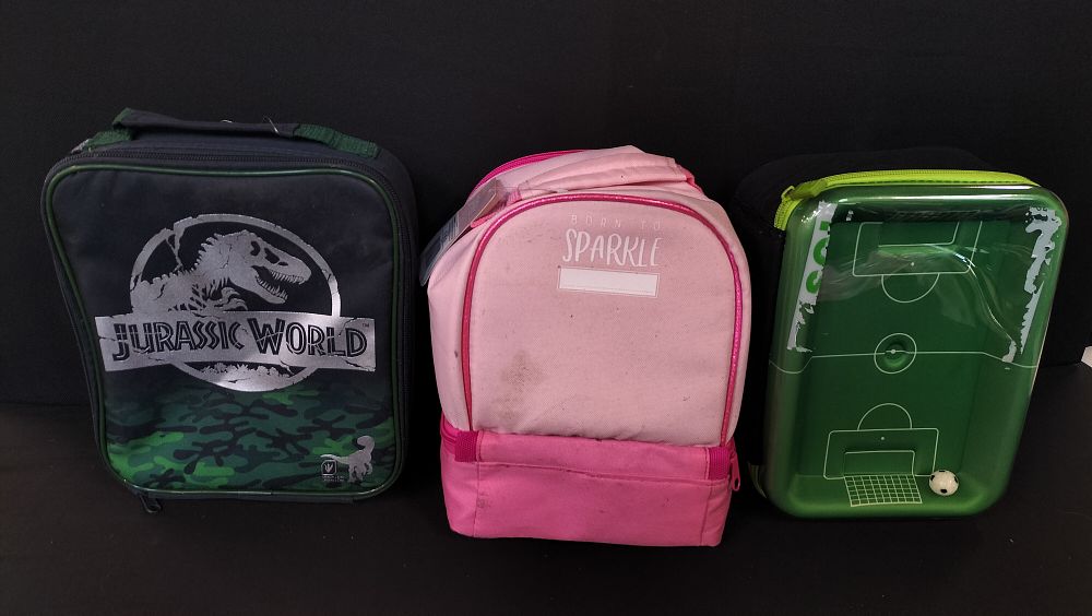 Lot 631: Three Children's Lunch Bags 