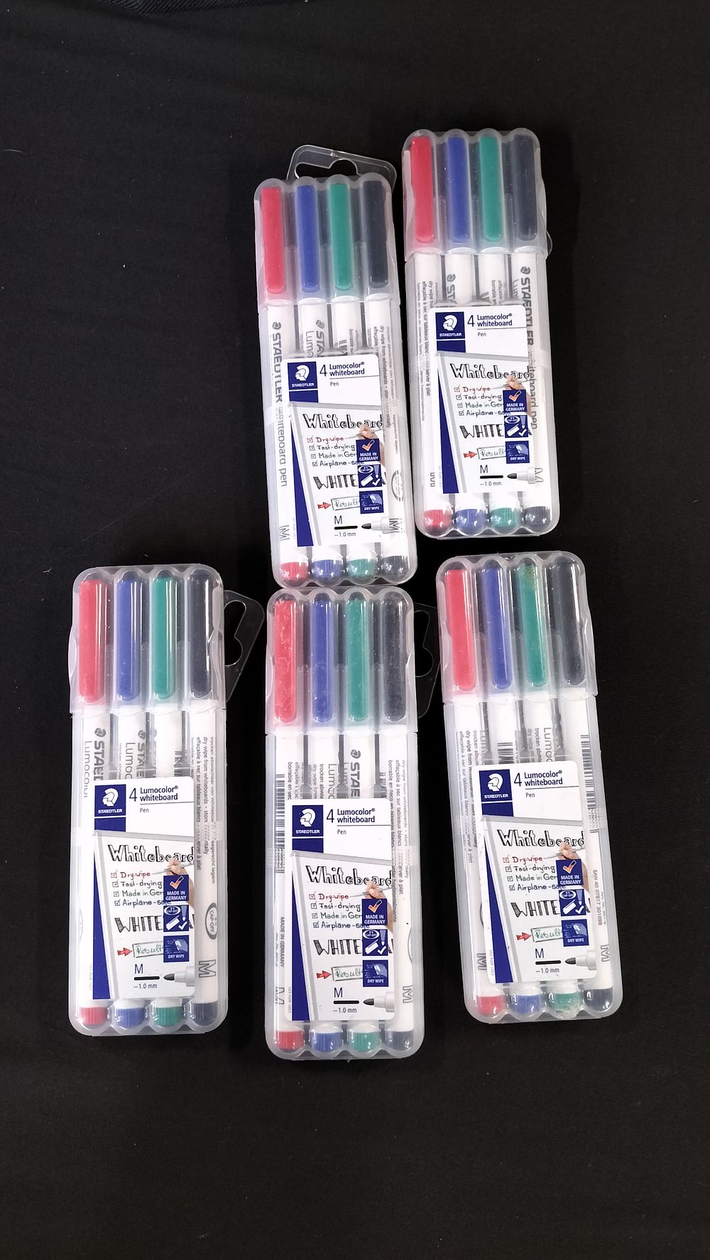 Lot 640: 5 x Staedtler 4 Lumocolour Whiteboard Pens 