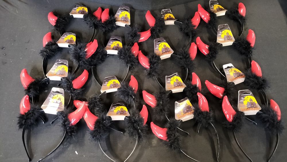 Lot 641: 14 x Devil Horn Headbands 