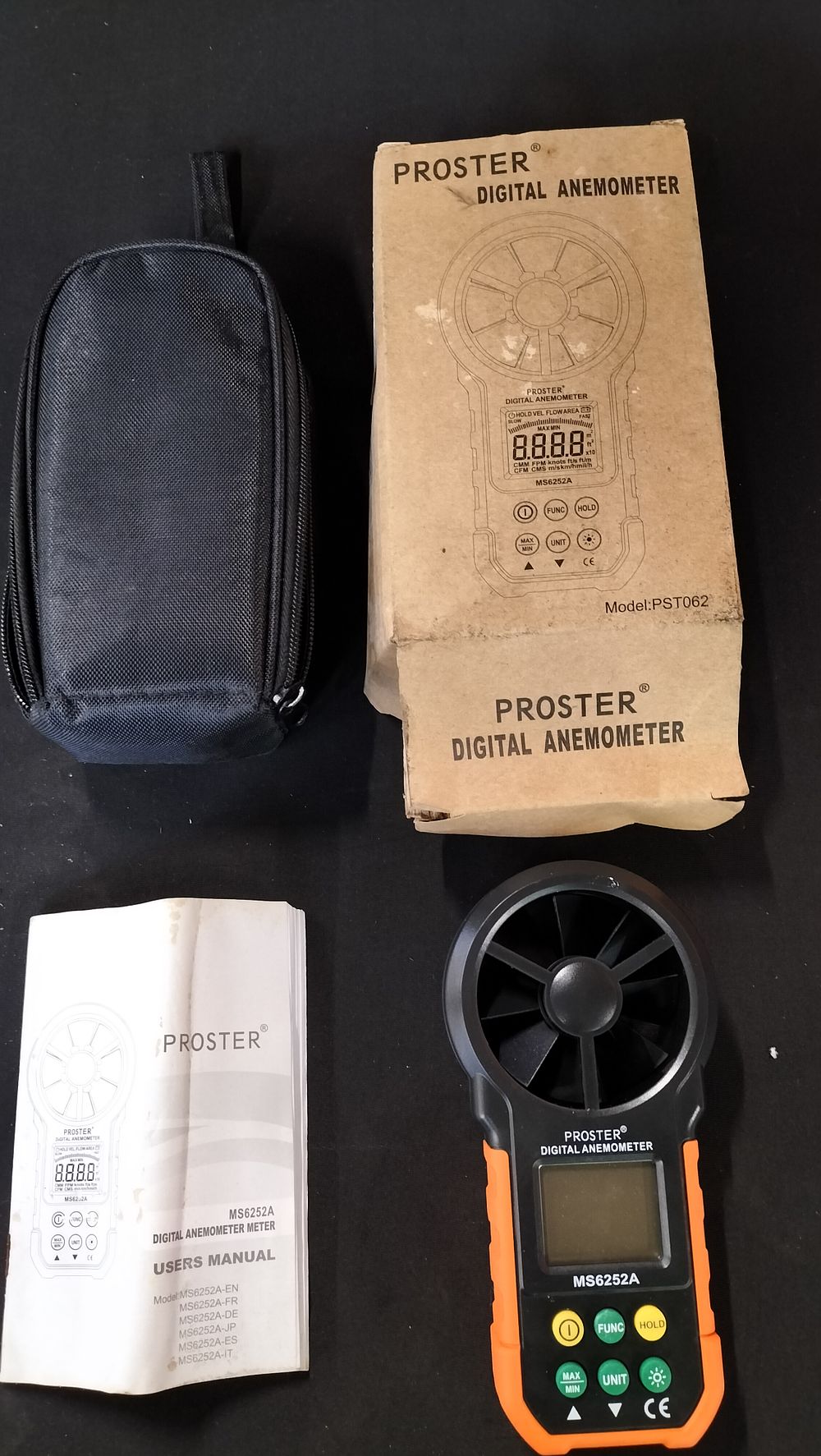 Lot 646:  New in Box Poster. Digital Anemometer Meter. Tested...
