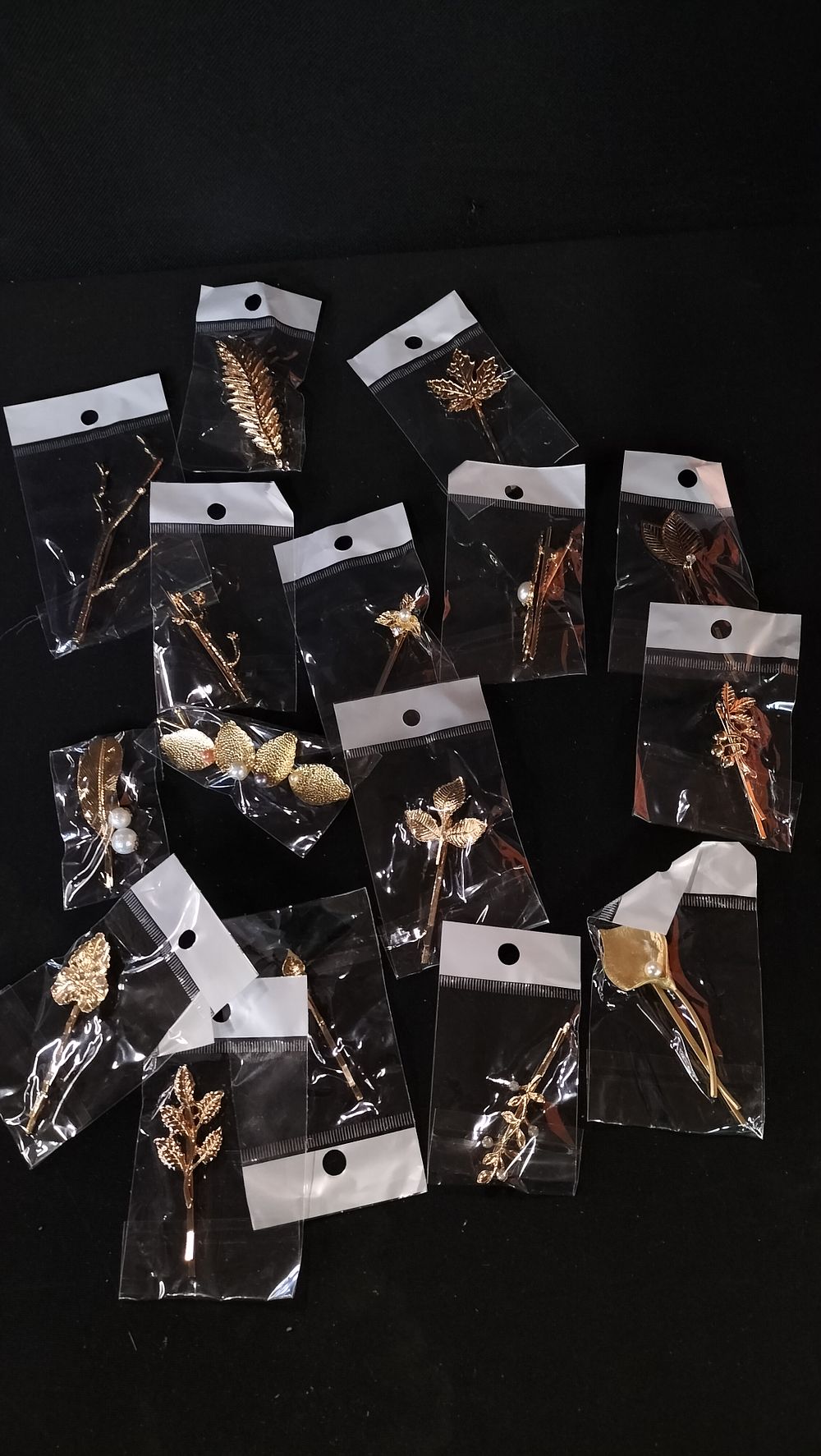 Lot 649: Boxed New and Sealed 16  Various Gold Tone...