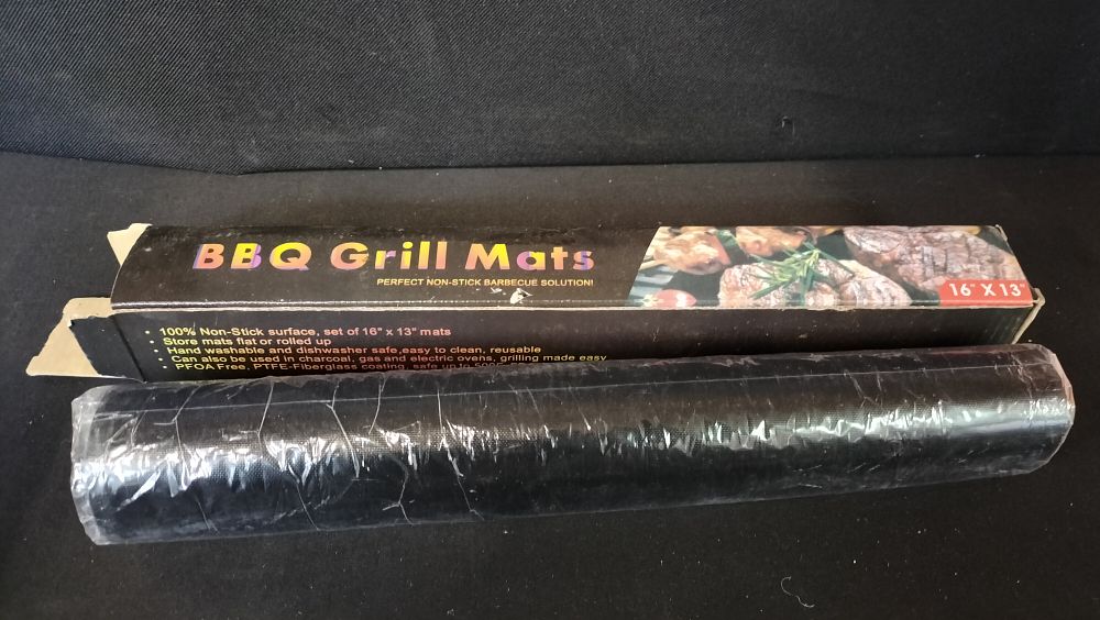 Lot 652: Boxed Sealed BBQ Grill Mats 16x 13 inch 