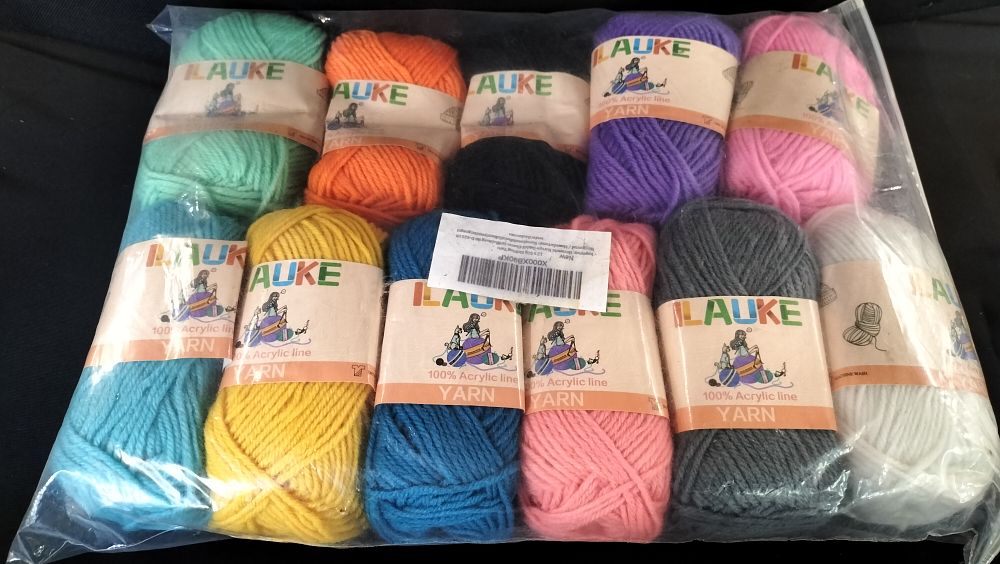 Lot 665: 12  Brand New 50g Acrylic Yarns 