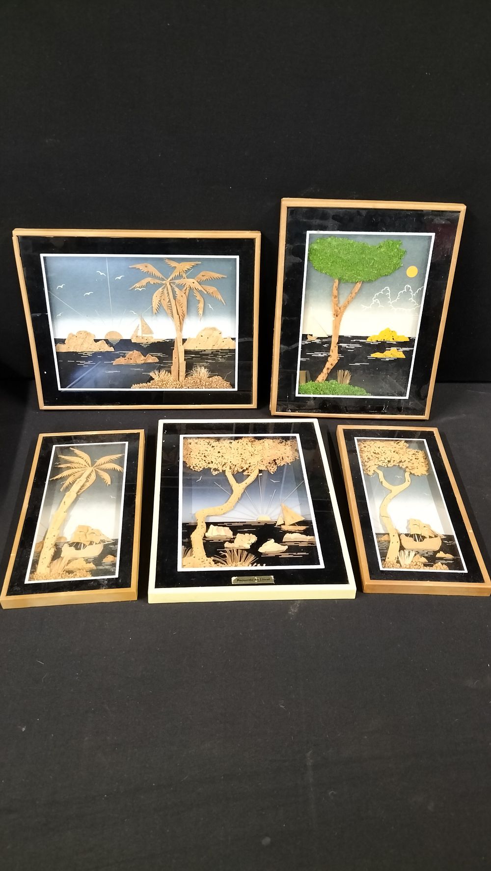 Lot 171: 5 Framed Cork Pictures 