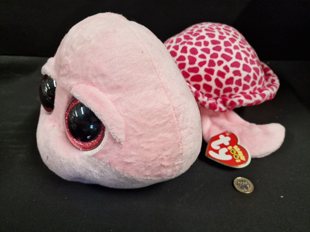 Lot 170: Giant TY Baby Boo Shellby the Turtle Plush