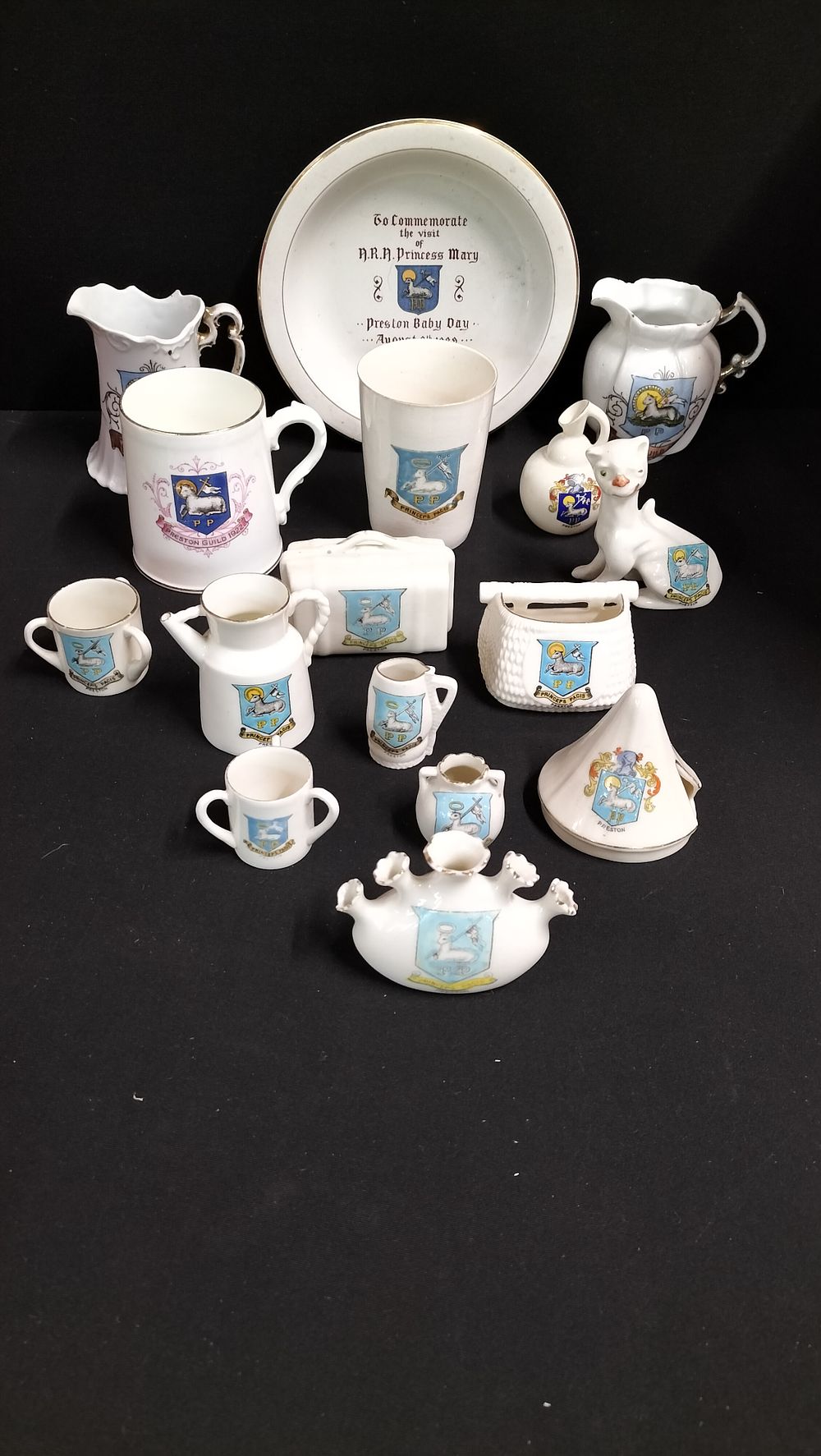 Lot 187: Collection of Various Vintage Preston Guild Porcelain Memorabilia 