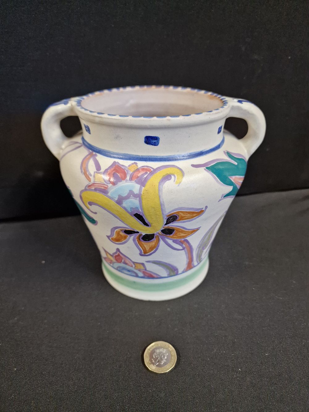 Lot 208: Vintage Honiton Pottery Vase