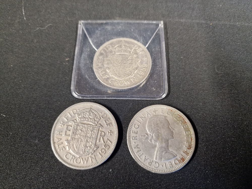Lot 224: Three Vintage Half Crown Coins