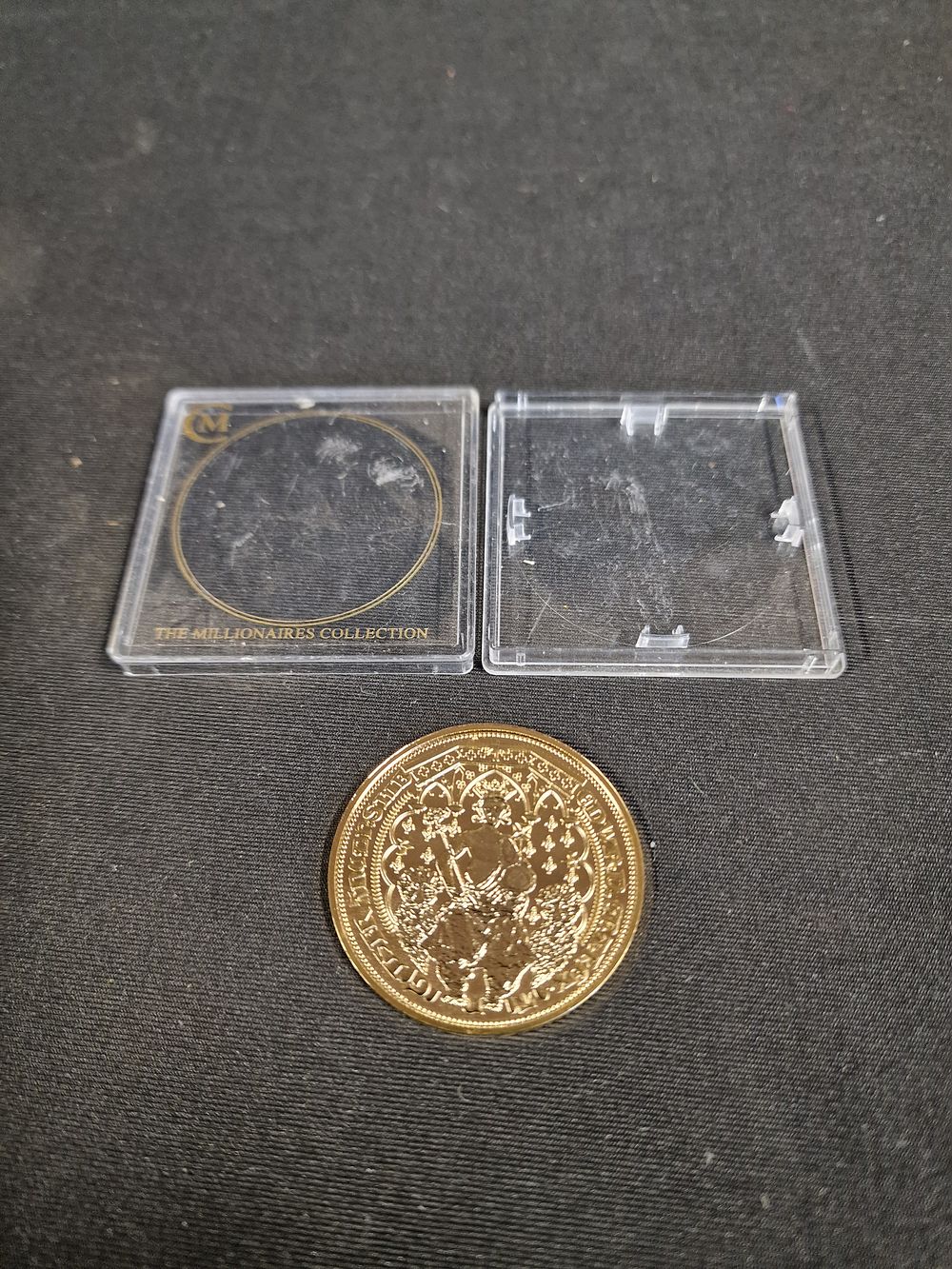 Lot 227: Reproduction of an Edward III Double Leopard Coin from "The Millionaires Collection"