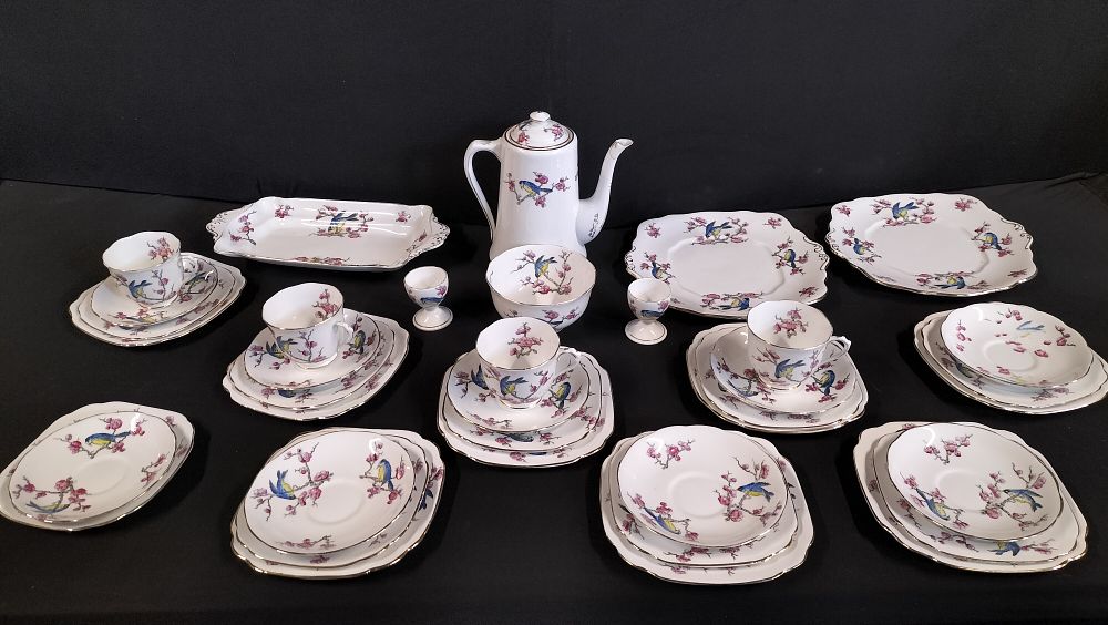 Lot 240: Collection of Royal Albert Blossom Design Crockery. Cups,...