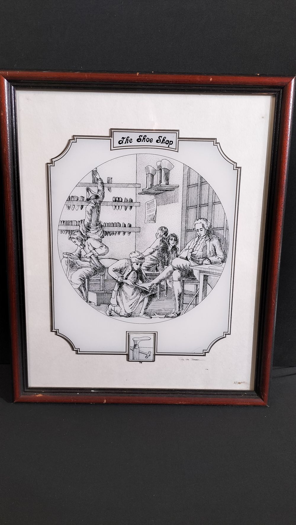 Lot 283: Framed Limited Edition 3/500 Gerald Swan Glass Painting...