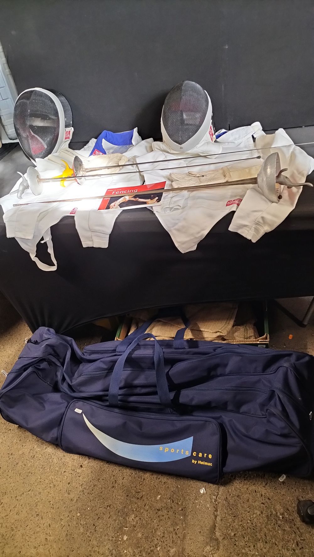 Lot 287: 2 All Star Fencing Jackets, Full Head Guards,...