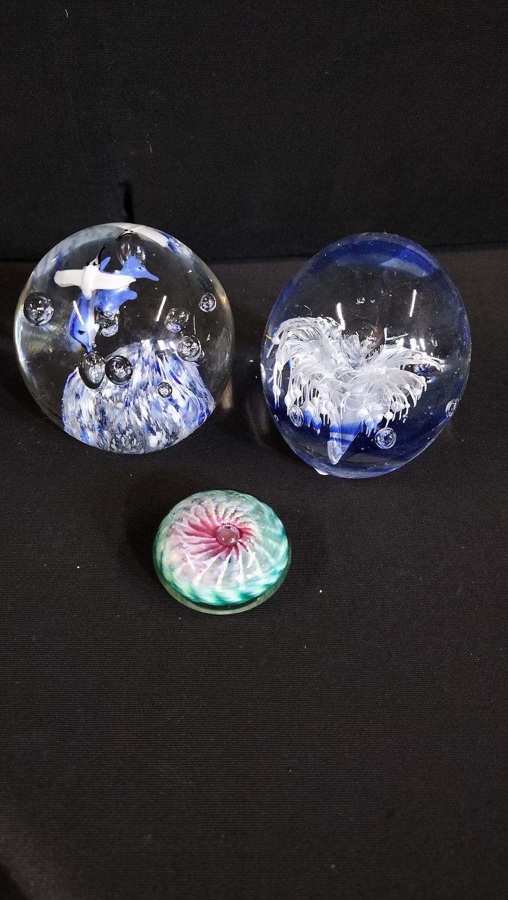 Lot 289: Three Studio Glass Paperweights 