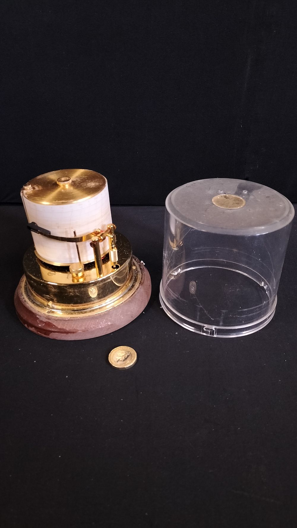 Lot 291: Bletchley Bark Desk Top Barograph