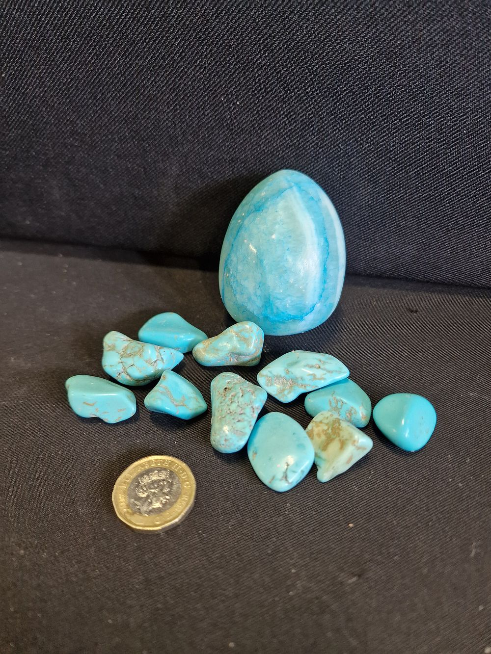 Lot 593: Selection of Dyed Quartz Stones