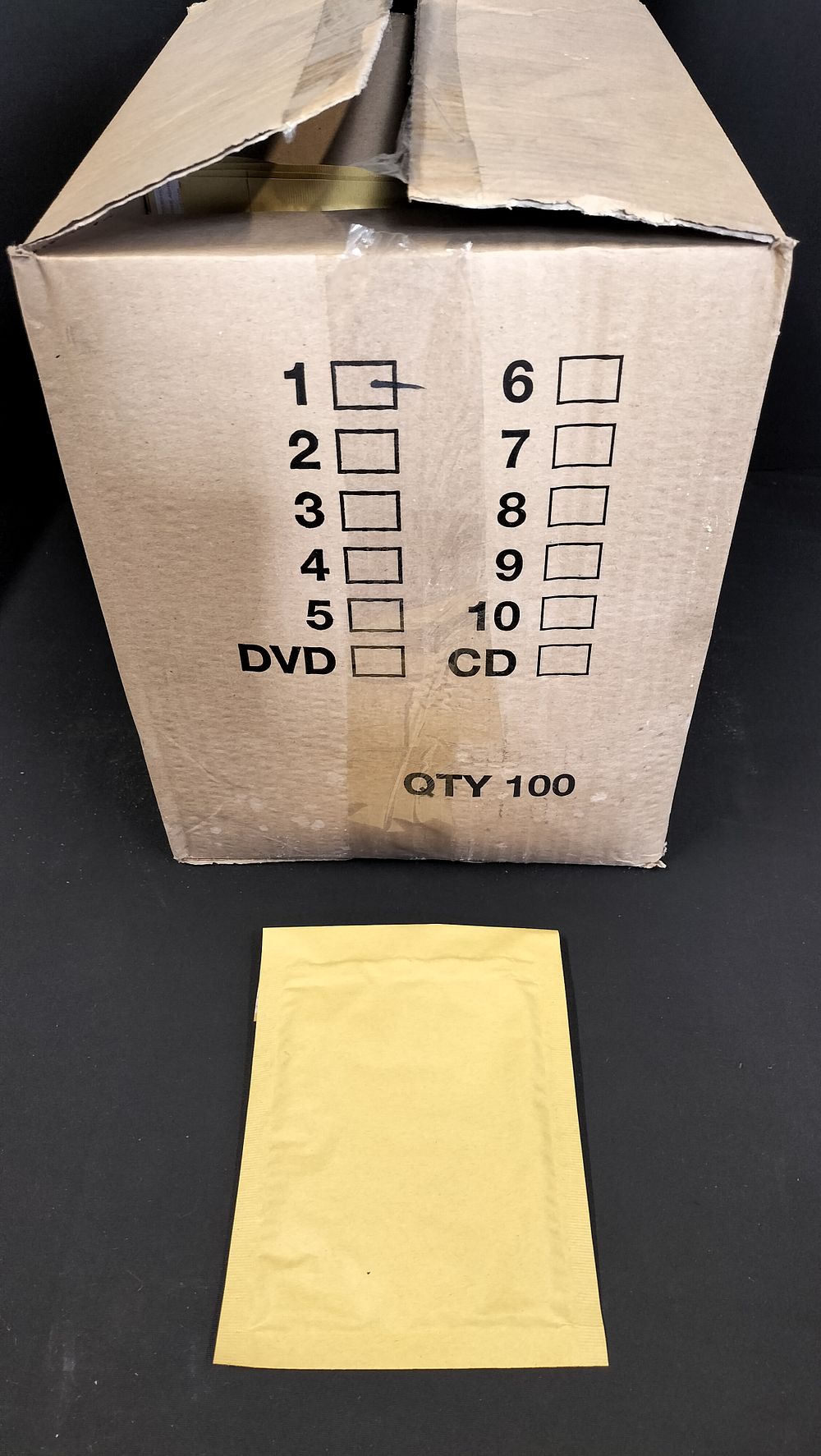 Lot 372:  full box of 100  size 1.  17.5 x...