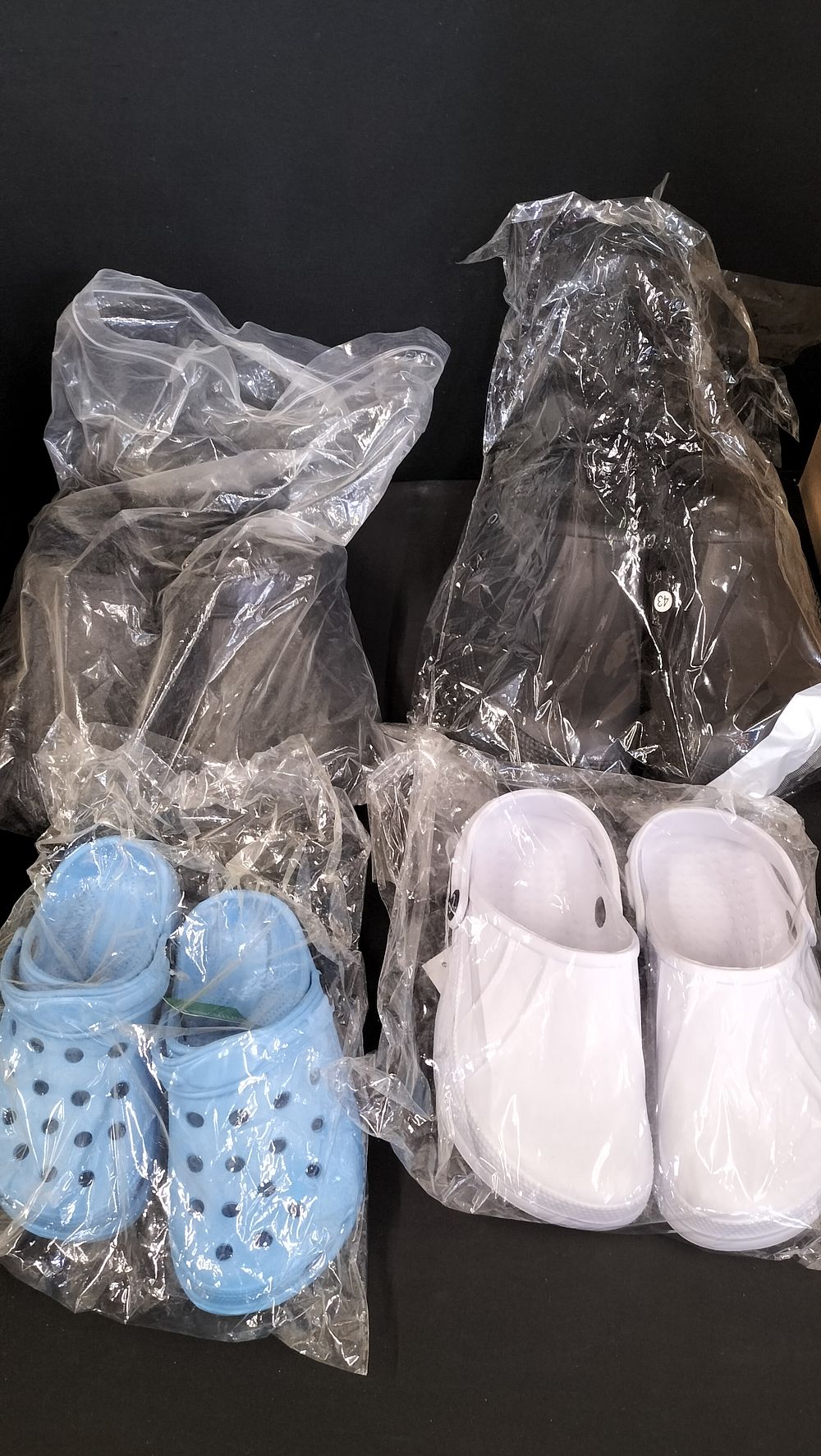 Lot 373: Four pairs of various Crock Style Shoes Mixed...